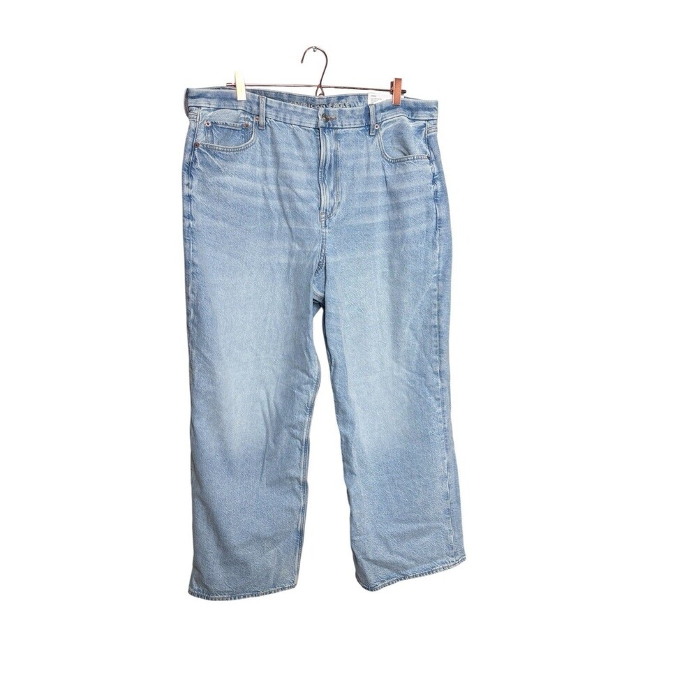American Eagle Women’s Super High Rise Strigid Curvy Baggy Straight Size 20 REG